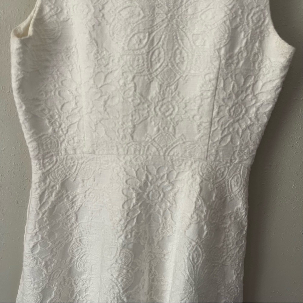 Leifsdottir High Tea Fit and flare Cocktail Dress in White Size 4 - Picture 11 of 12
